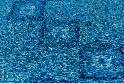 Patterns of water in the pool