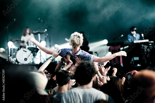Obraz na plátně public foule concert festival slam