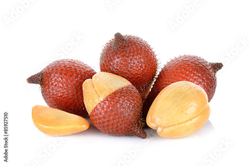 Salak fruit, Salacca zalacca isolated on the white background photo