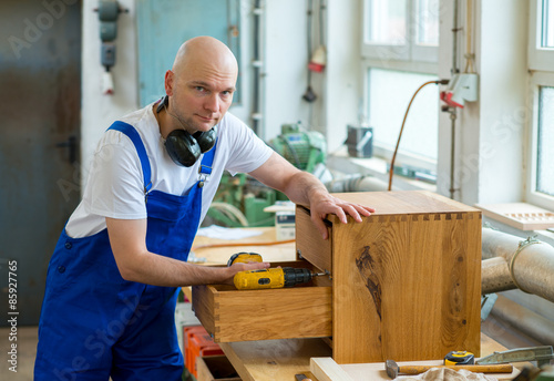 worker in a carpenter's workshop