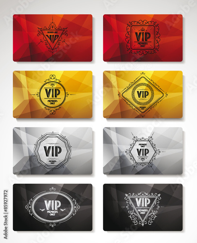 Big set of VIP cards