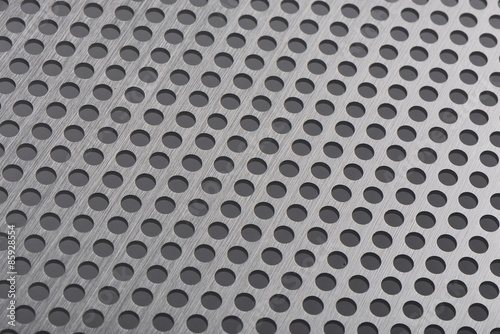 detail texture of aluminum plate with hole