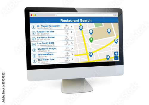 restaurant search computer