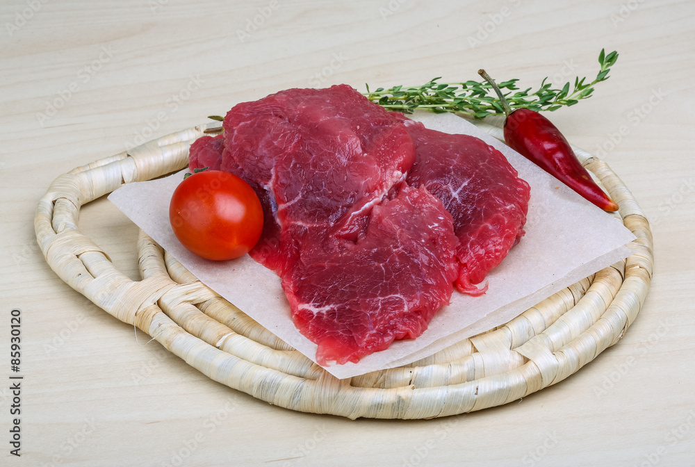 Raw beef