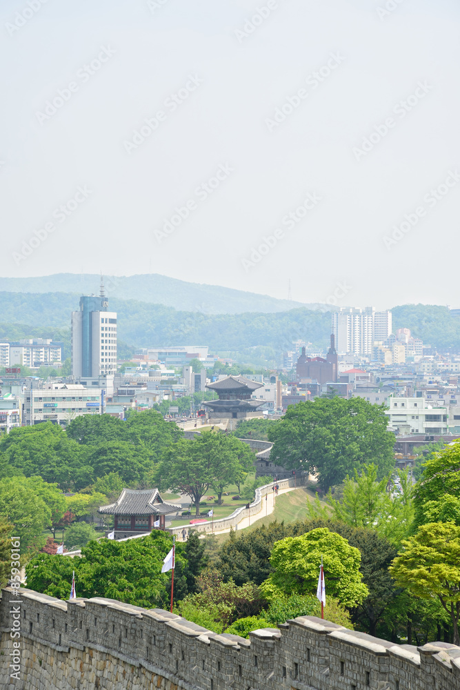 Suwon Hwaseong and Suwon city