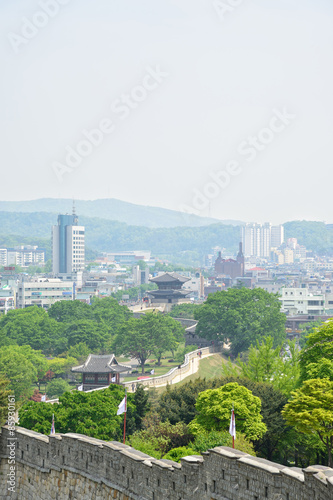 Suwon Hwaseong and Suwon city © jipen