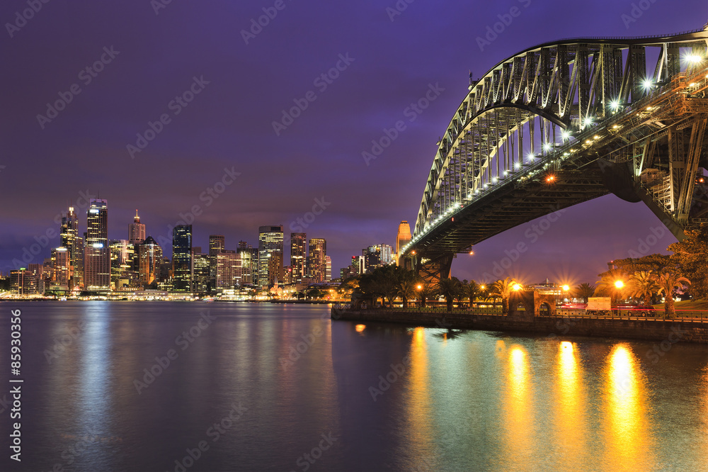 Sydney CBD Bridge 31 mm Sunset
