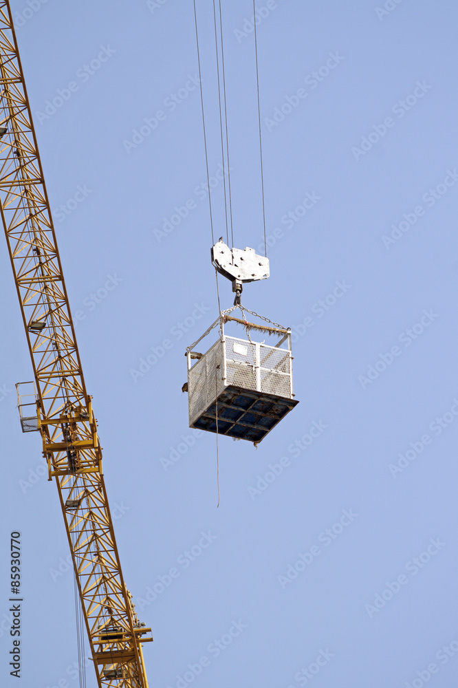 crane with a load