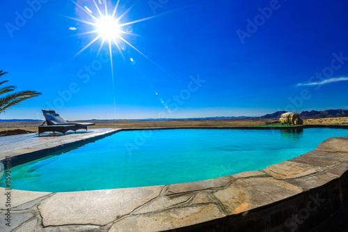 Pool bei der Rostock Ritz Desert Lodge, Namib Naukluft Park © mophoto