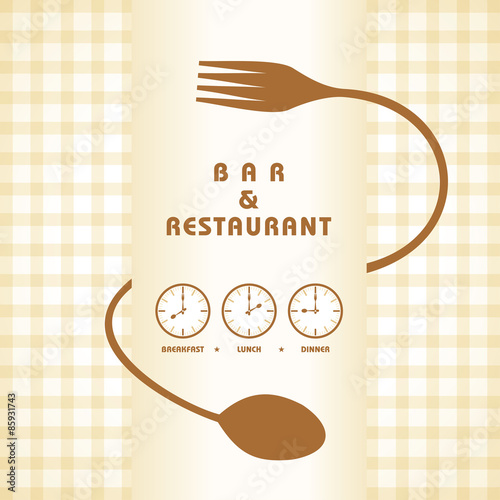 Restaurant menu design stock vector