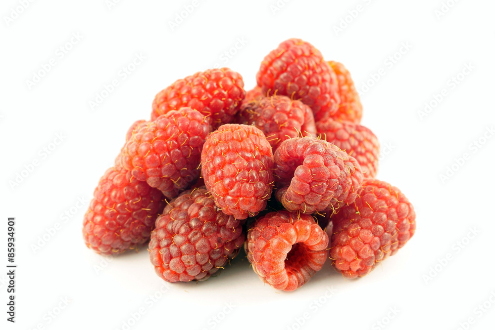 Raspberry on a white background Raspberry on a white background