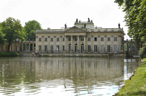 Lazienki palace in Warsaw. Poland,