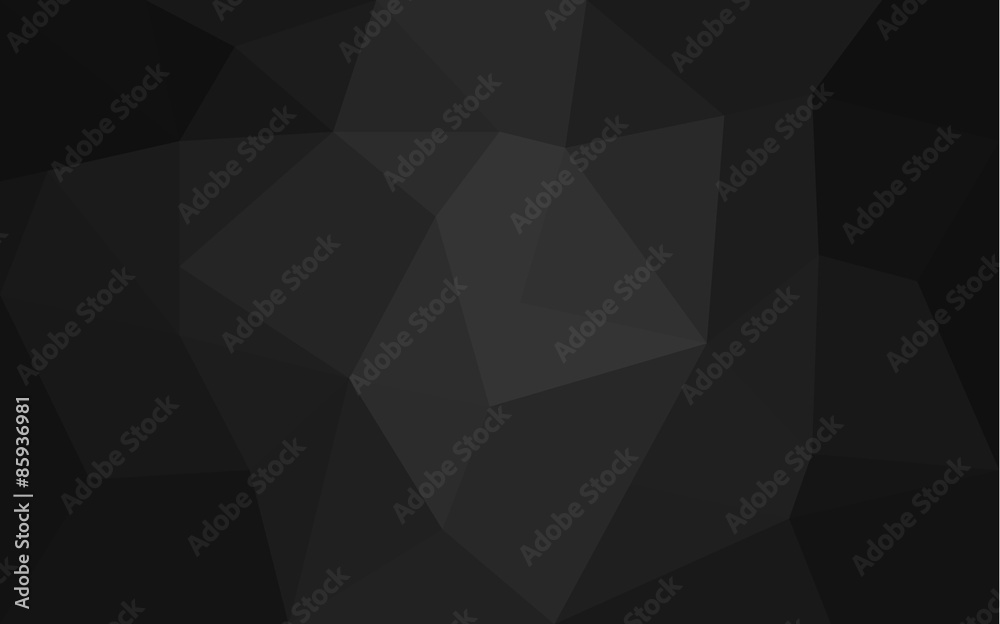 Obraz premium Abstract black faceted paper background
