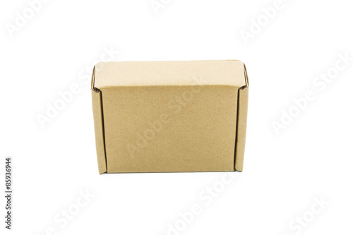 Cardboard brown box isolate © sorapop
