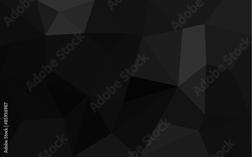 Abstract black faceted paper background