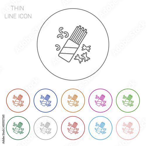 Icon of various pasta types