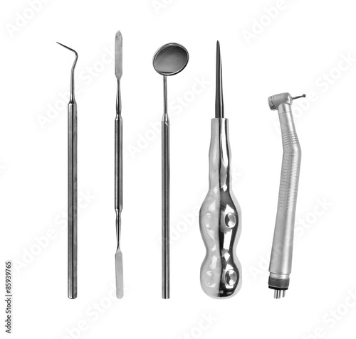 Dentist's medical equipment tools