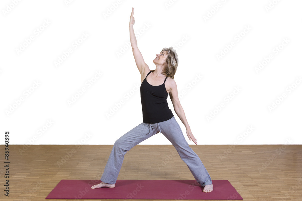 Fototapeta premium Frau macht Yogaübung