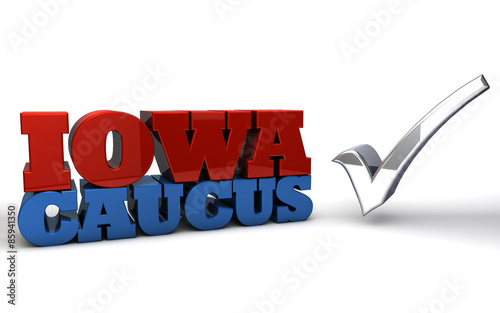 Obraz na plátně Iowa Caucus Primary Election