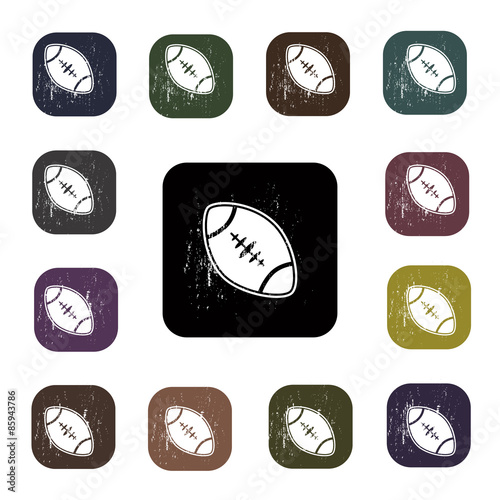 American football ball icon photo