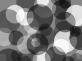 Abstract black white circles background