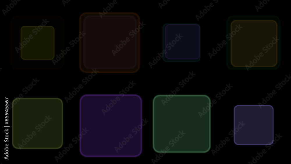 Colorful glowing squares Colorful glowing squares