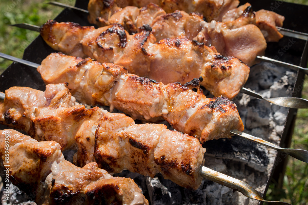 cooking shashlik cooking shashlik