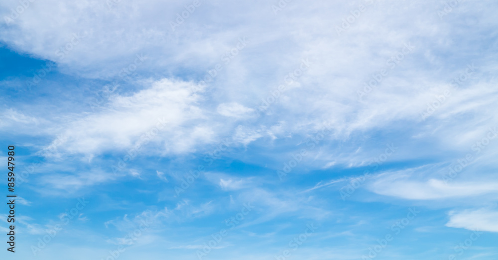 softly clouds in the blue sky background