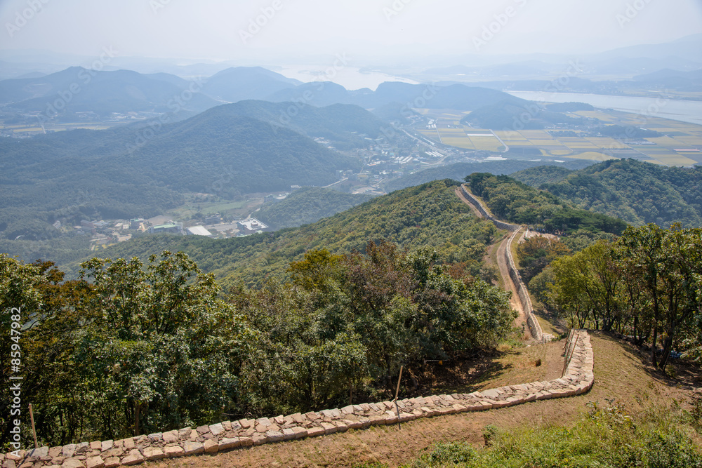 Fortress wall in Musu Mountain