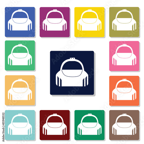Sport bag icon