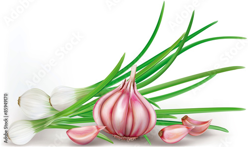 Garlic and green onions