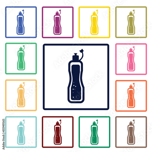 Fitness botle icon