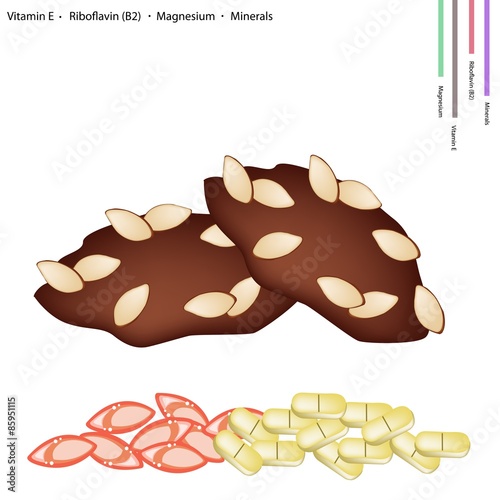Almond Cookies with Vitamin E, Riboflavin and Minerals