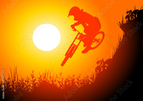 Mountain bike jump