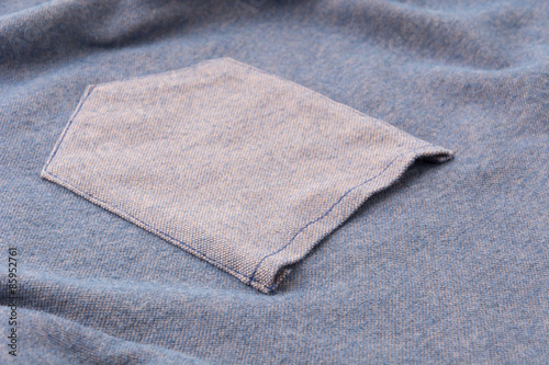 front pocket on blue t shirt