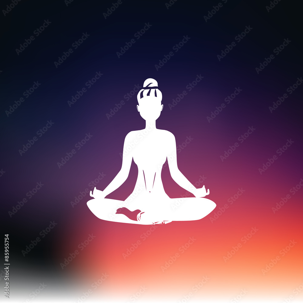 Yoga pose icon Yoga pose icon