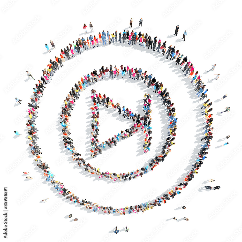 people in the shape of sign rewinding. people in the shape of sign rewinding.
