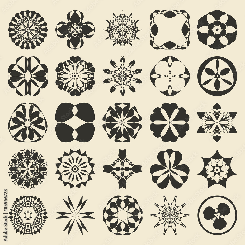 25 design element set. Twenty five sample object collection 25 design element set. Twenty five sample object collection