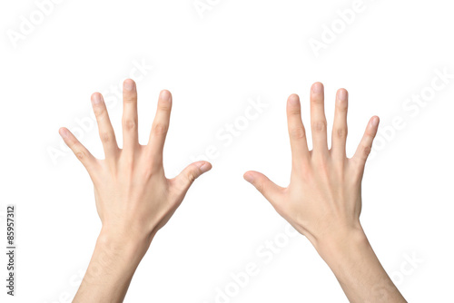 hand sign of number ten