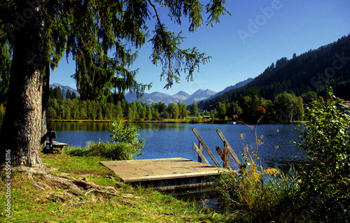 Badesteg am Schwarzsee - Sommer in Tirol (Kitzbühel)