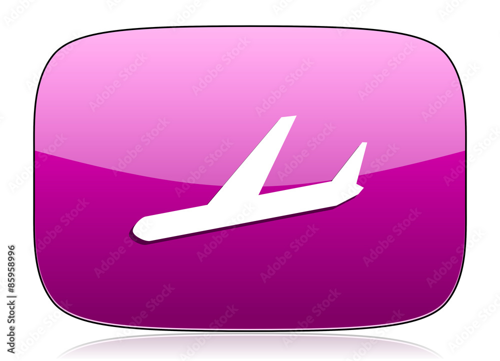 arrivals violet icon plane sign arrivals violet icon plane sign