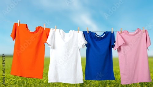 Clothesline, T-Shirt, Hanging.