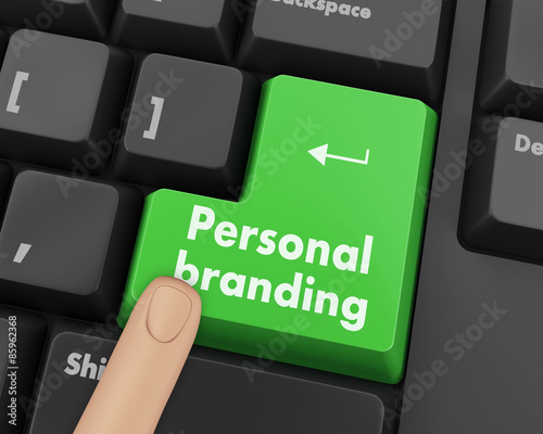  personal branding on button