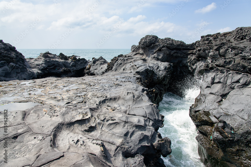 Fototapeta premium Landscape of coast in Jeju, Korea.