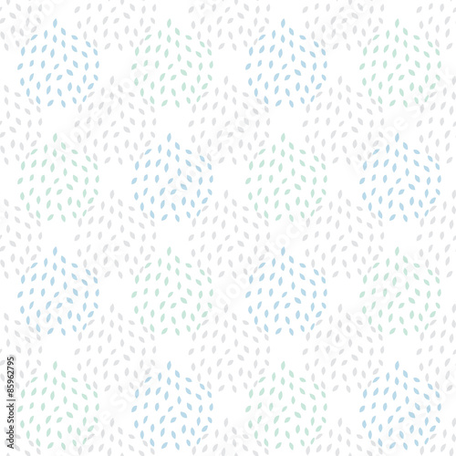 Vector Abstract Gray Leaves Texture Seamless Pattern