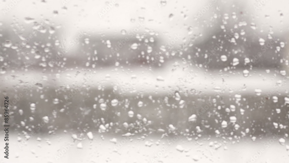 blurred view from the window with raindrops blurred view from the window with raindrops