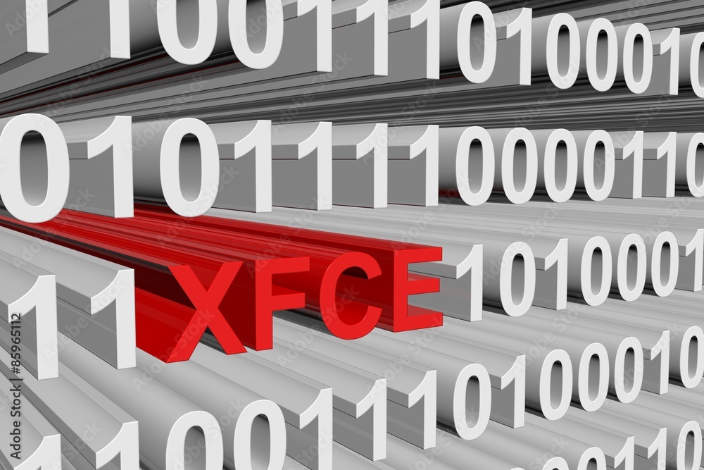binary code Xfce