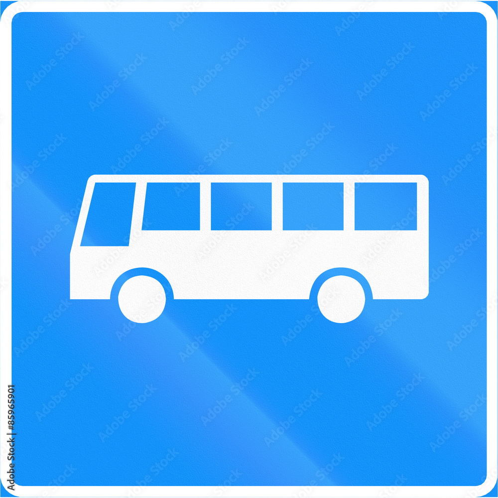 Road sign 541a in Finland - Bus lane Road sign 541a in Finland - Bus lane