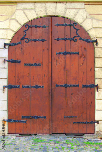 Old door in Prague
