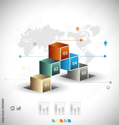 Business infographic template